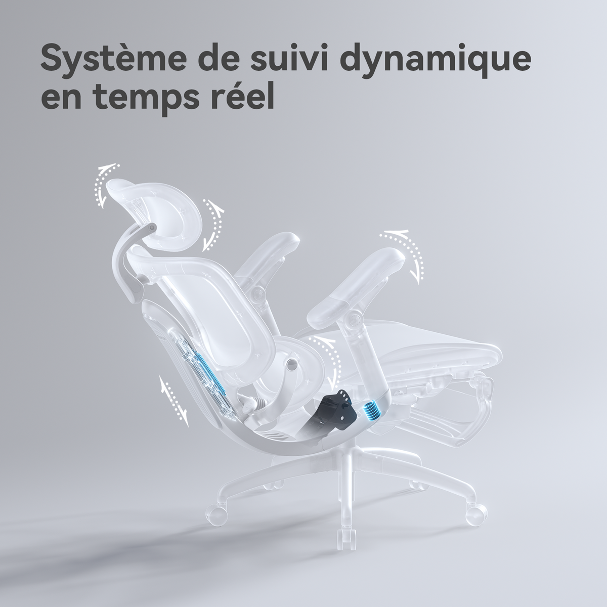 Doro C300 Ultra V2 – Chaise ergonomique à soutien intégral en apesanteur