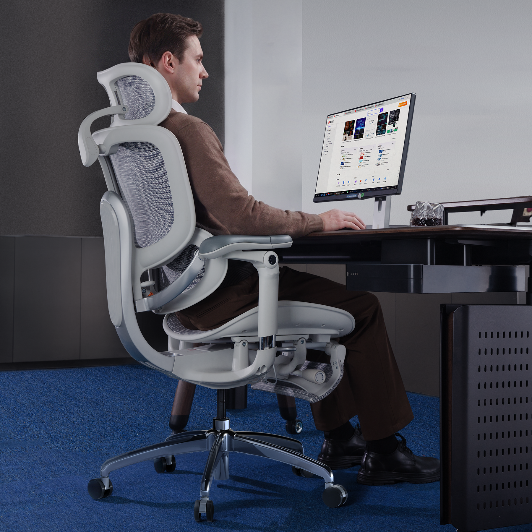 Doro C300 Ultra V2 – Chaise ergonomique à soutien intégral en apesanteur